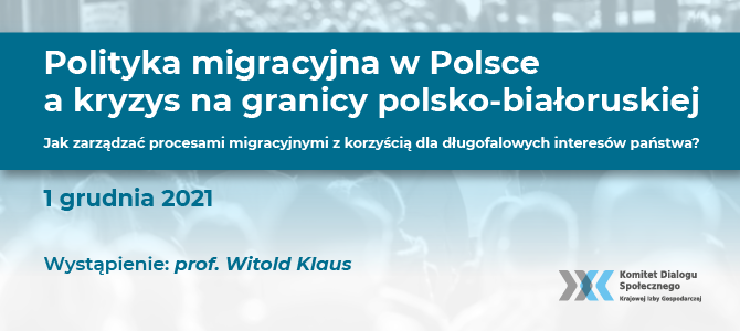 Jak powinna wyglądać polityka migracyjna w Polsce? – wykład prof. Witolda Klausa